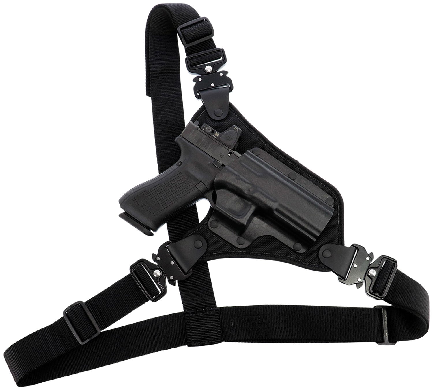 Galco HR248RB High Ready Torso/Chest Holster Black Kydex/Nylon Fits Sig P220 P226 P229 Browning BDA RH