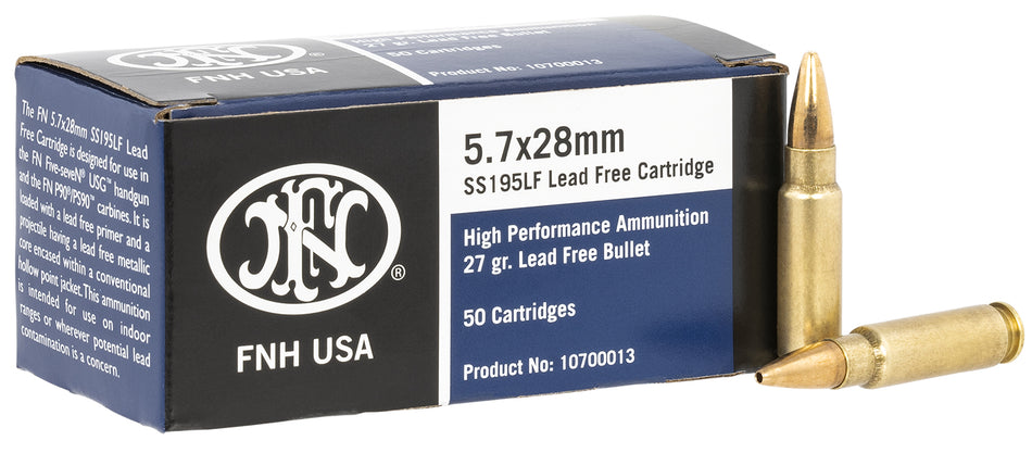 FN 5.7x28mm FN 10700013 High Performance Lead Free Hollow Point 27 Grain
