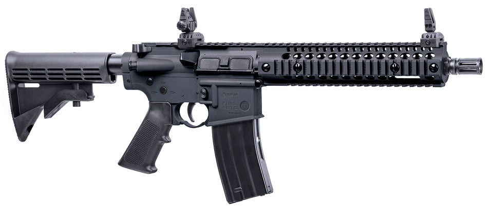 Crosman Full Auto R1 Air Rifle CO2 .177 Cal 25-Round Black Receiver 6-Position Stock