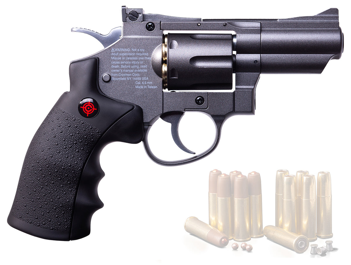 Crosman SNR357 CO2 Revolver Air Pistol .177 Caliber 6-Round BB Black Grips