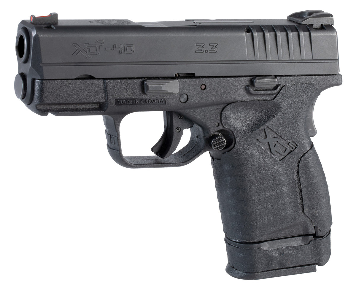 Hogue Wrapter Grain Texture Rubber Adhesive Grip Panel Black Sig P320 Full Size Medium Module