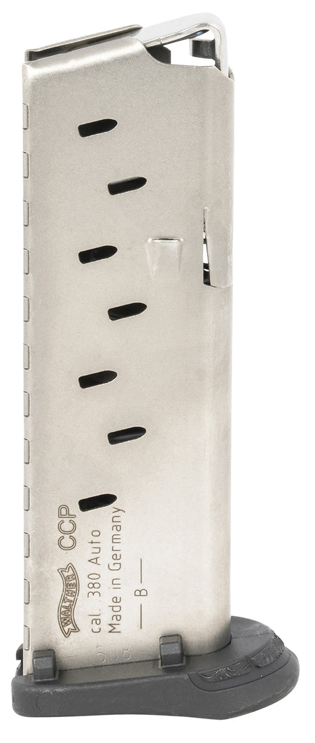 Walther Arms 50862002 CCP .380 ACP 8rd Pistol Magazine Stainless Steel
