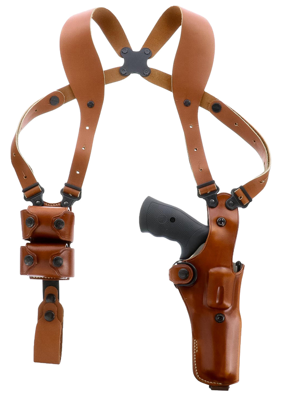 Galco VHS4104 VHS 4.0 Vertical Shoulder System Tan Leather Ambidextrous Fits S&W Model 686 4 Inch