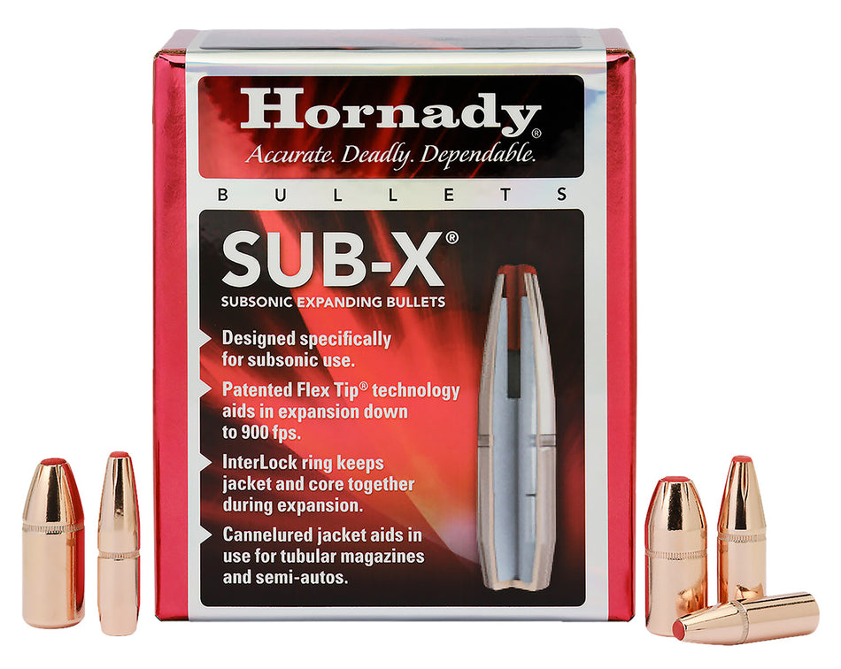 Hornady 410gr Sub-X Subsonic .458" Diameter .45 Cal Reloading Bullets 50/ct