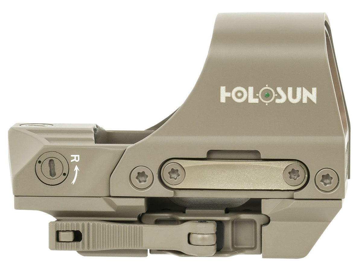 Holosun HE510C-GR-FDE Flat Dark Earth 2 MOA Green Dot 65 MOA Circle Multi-Reticle Optic