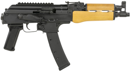 Century Arms Draco 9S 9mm Luger Pistol, 11.14" Barrel, Wood Handguard, 35+1 Capacity