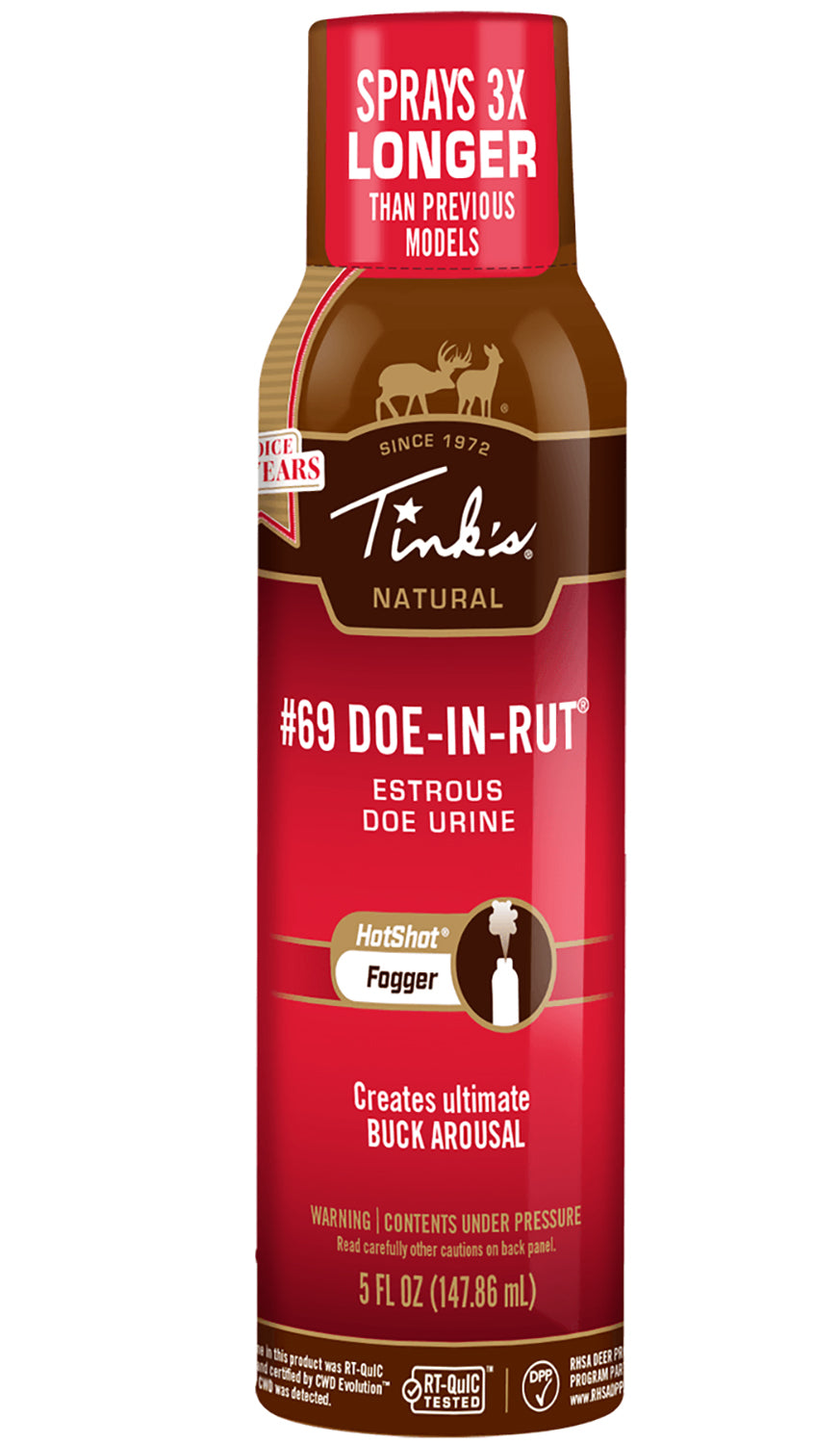Tinks #69 Doe-In-Rut Fogger Aerosol Deer Attractant Scent 5 oz W5500