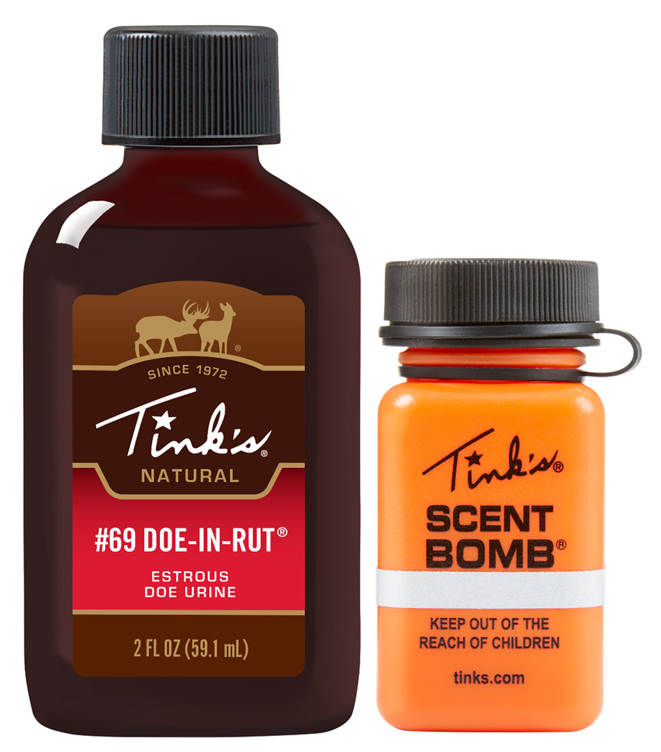 Tinks #69 Doe-In-Rut Deer Lure Value Pack with Scent Bomb 2 oz W5825