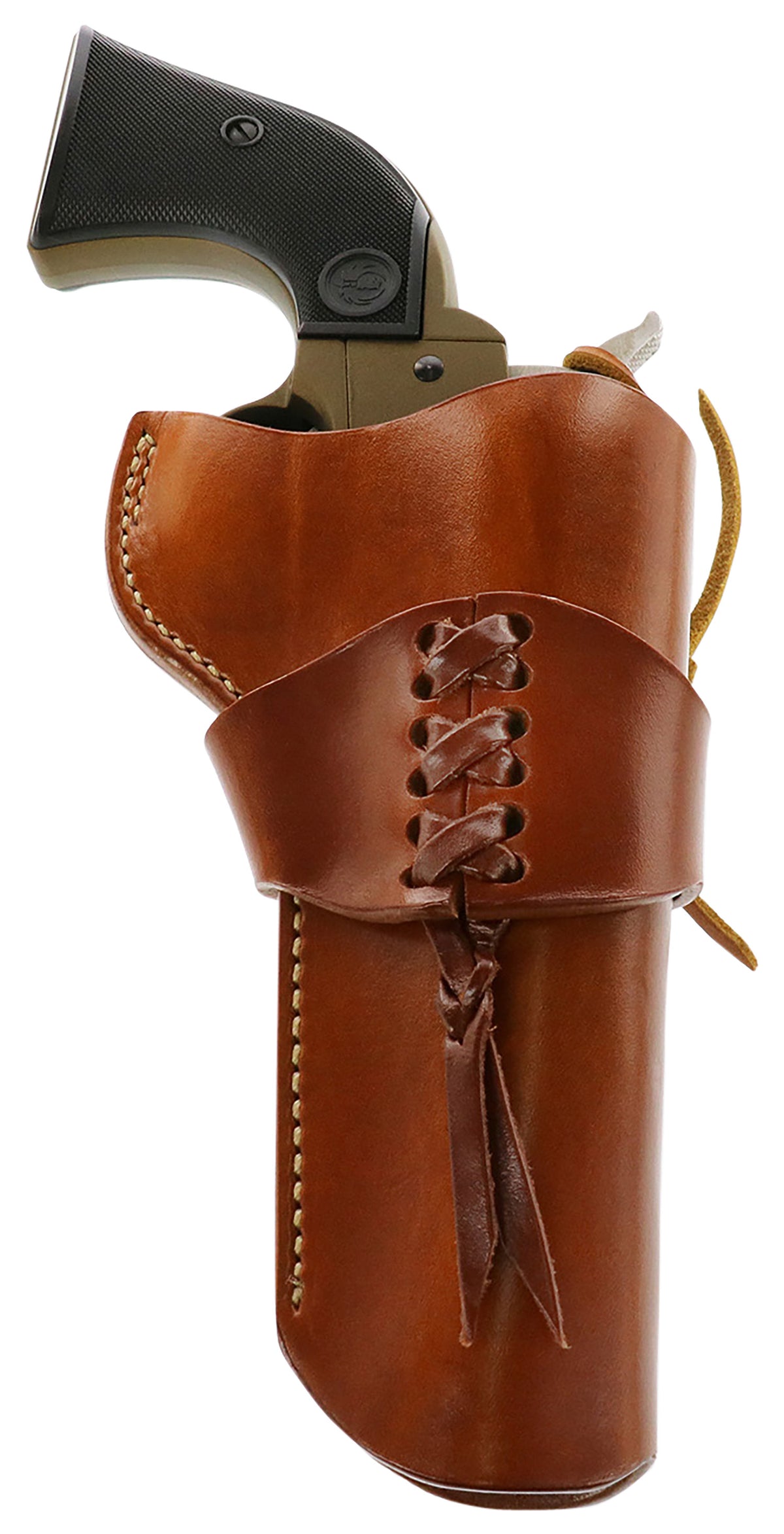 Galco WWR320 Wrangler Outside Waistband Tan Leather Western Style Holster Fits Ruger Wrangler RH