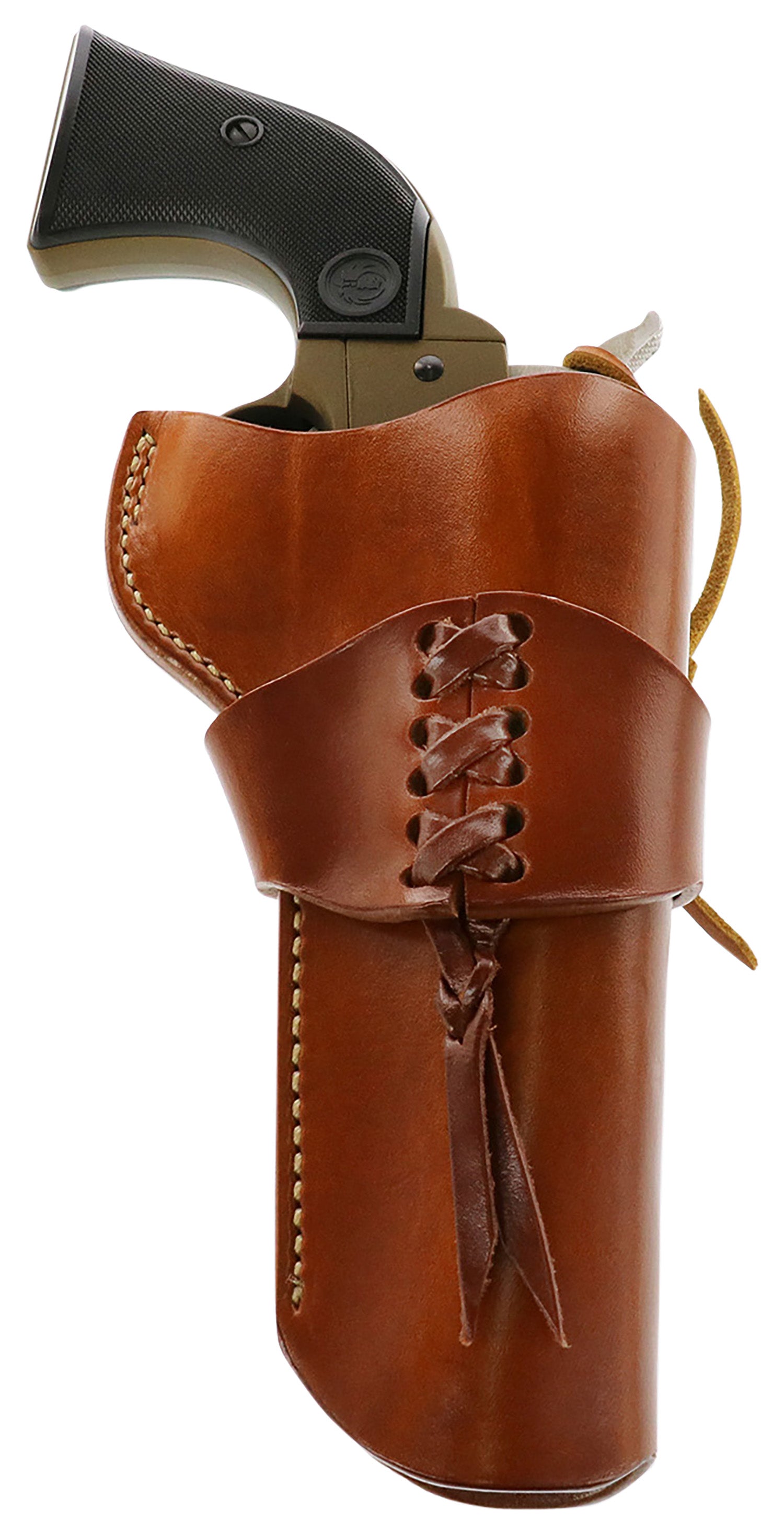 Galco WWR320 Wrangler Outside Waistband Tan Leather Western Style Holster Fits Ruger Wrangler RH