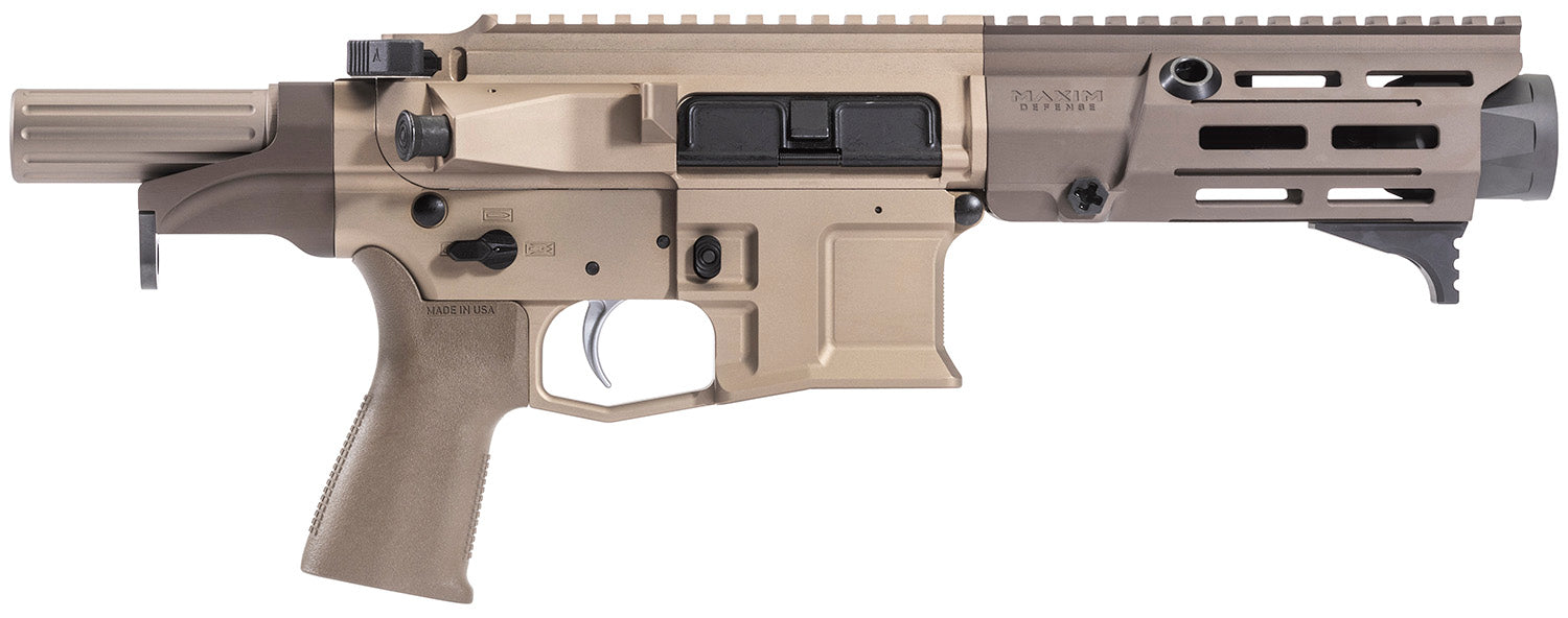 Maxim Defense PDX 505-SPS 5.56 NATO Pistol, 5.50" Barrel, 20+1 Capacity, Arid Brown Finish