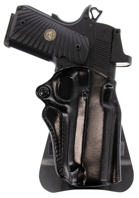 Galco SM2212RB Speed Master 2.0 Outside Waistband Black Leather Paddle Holster 1911 5 Inch Right Hand