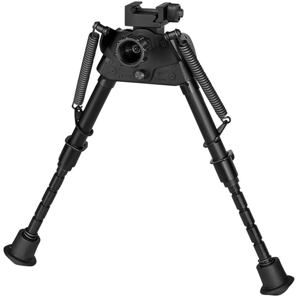 Harris S-BRMP Picatinny Swivel Bipod, 6"-9" Adjustable, Notched Folding Legs, Rubber Feet