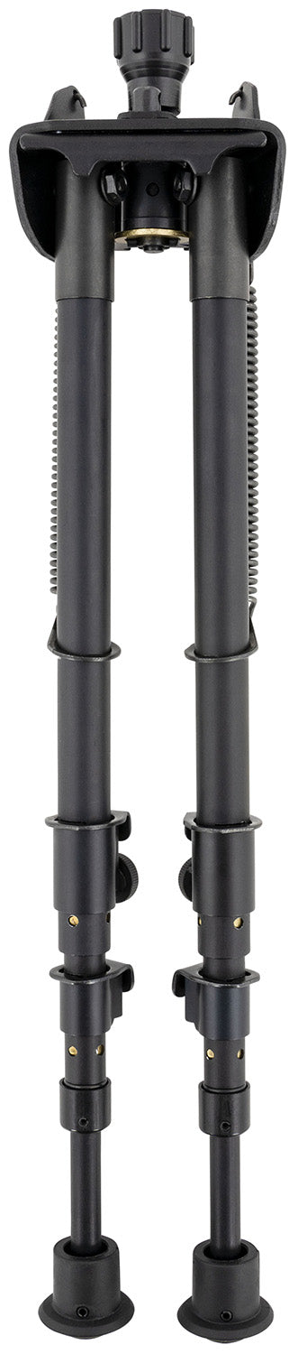Harris S-25CP Picatinny Swivel Bipod, 13.50"-27" Adjustable Height, Black Anodized, Rubber Feet