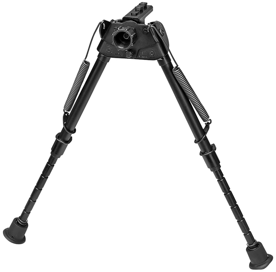 Harris S-LMM-LOK M-LOK Swivel Bipod, 9"-13" Height, Notched Folding Legs, Swiveling Head, Rubber Feet