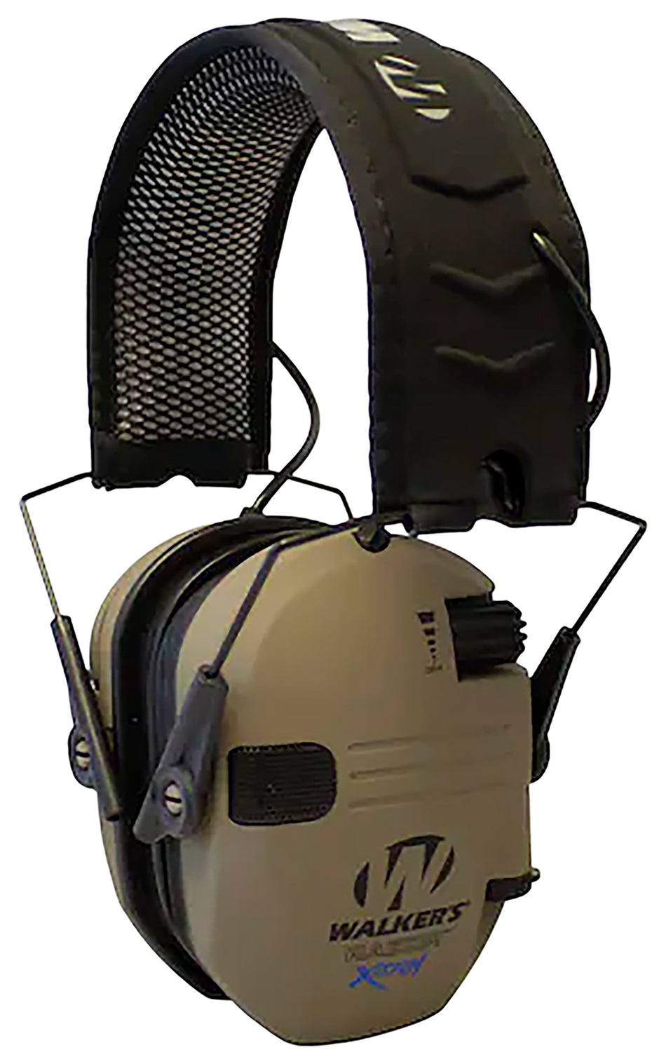 Walker's Razor X-TRM Digital Electronic Ear Muff 21 dB Flat Dark Earth Over the Head