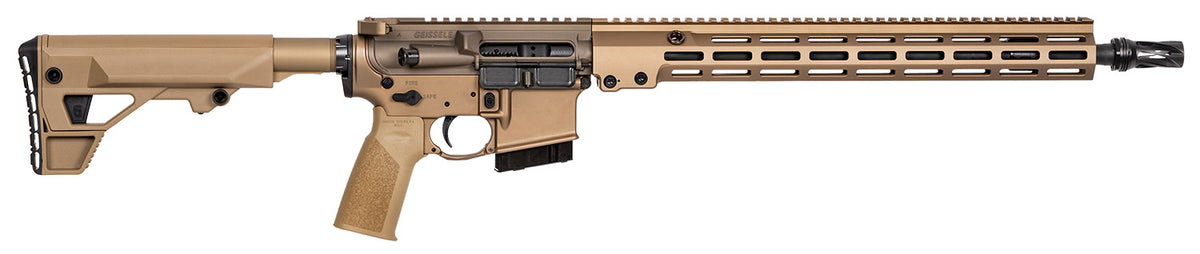 Geissele Automatics 08374S GFR Maritime RECCE 6mm ARC 16" Rifle - Desert Dirt, Magpul PRS Lite Stock