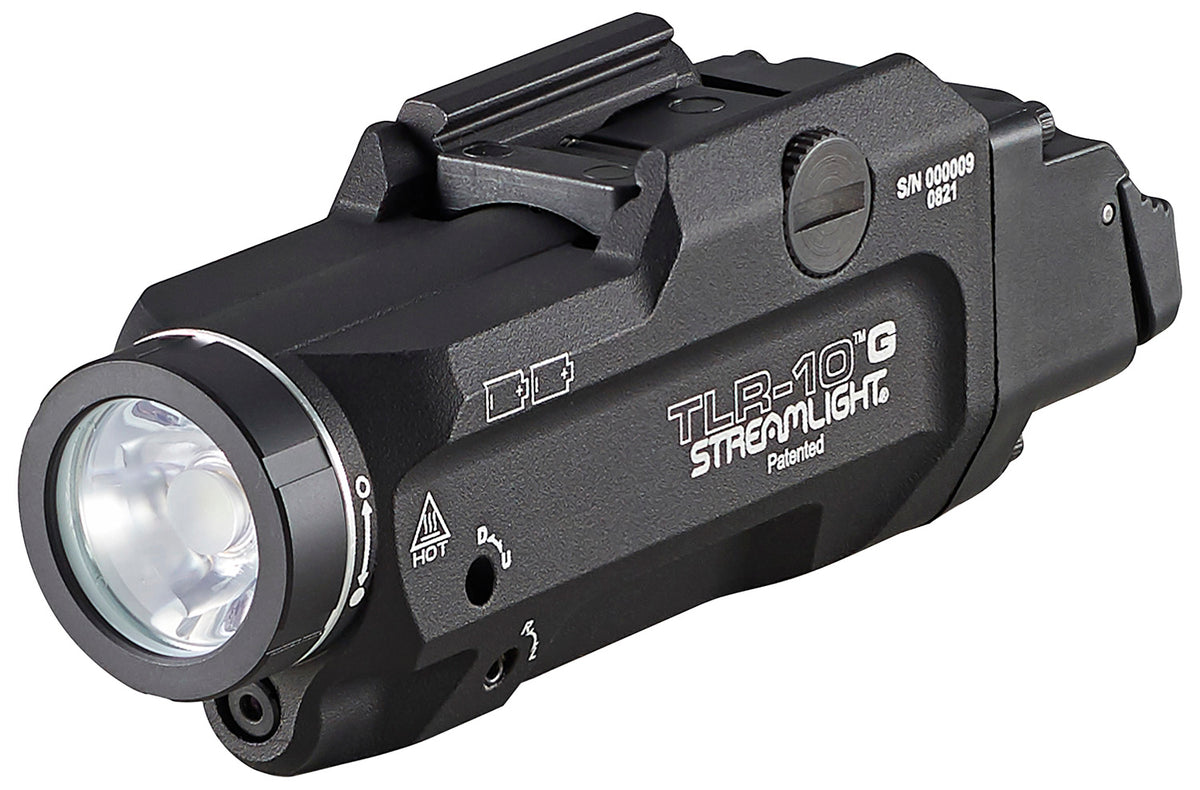 Streamlight TLR-10 G 69473 Black Anodized 1000 Lumen White LED Gun Light with Green Laser