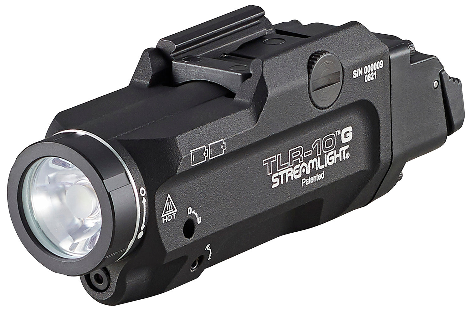 Streamlight TLR-10 G 69473 Black Anodized 1000 Lumen White LED Gun Light with Green Laser