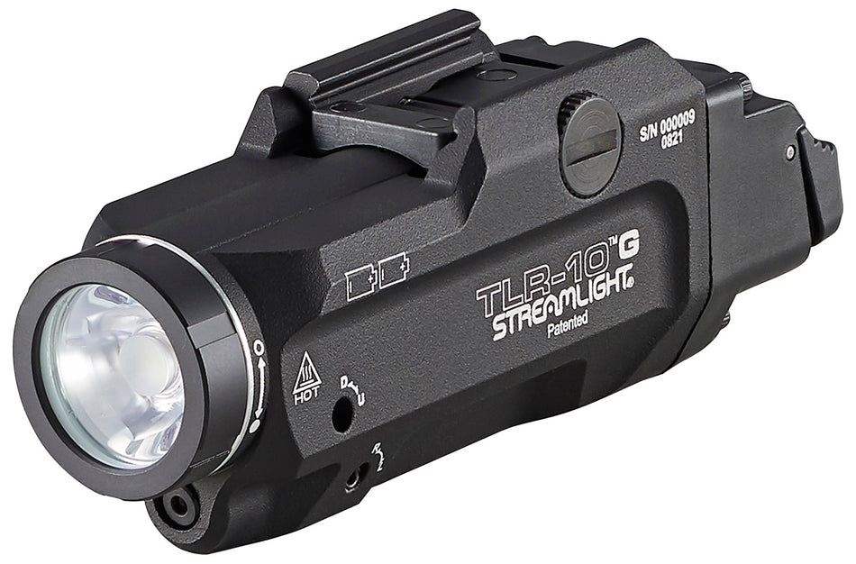 Streamlight TLR-10 G 69473 Black Anodized 1000 Lumen White LED Gun Light with Green Laser