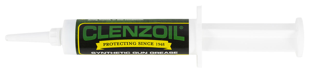 Clenzoil Synthetic Gun Grease 0.50 oz Syringe for Firearm Maintenance