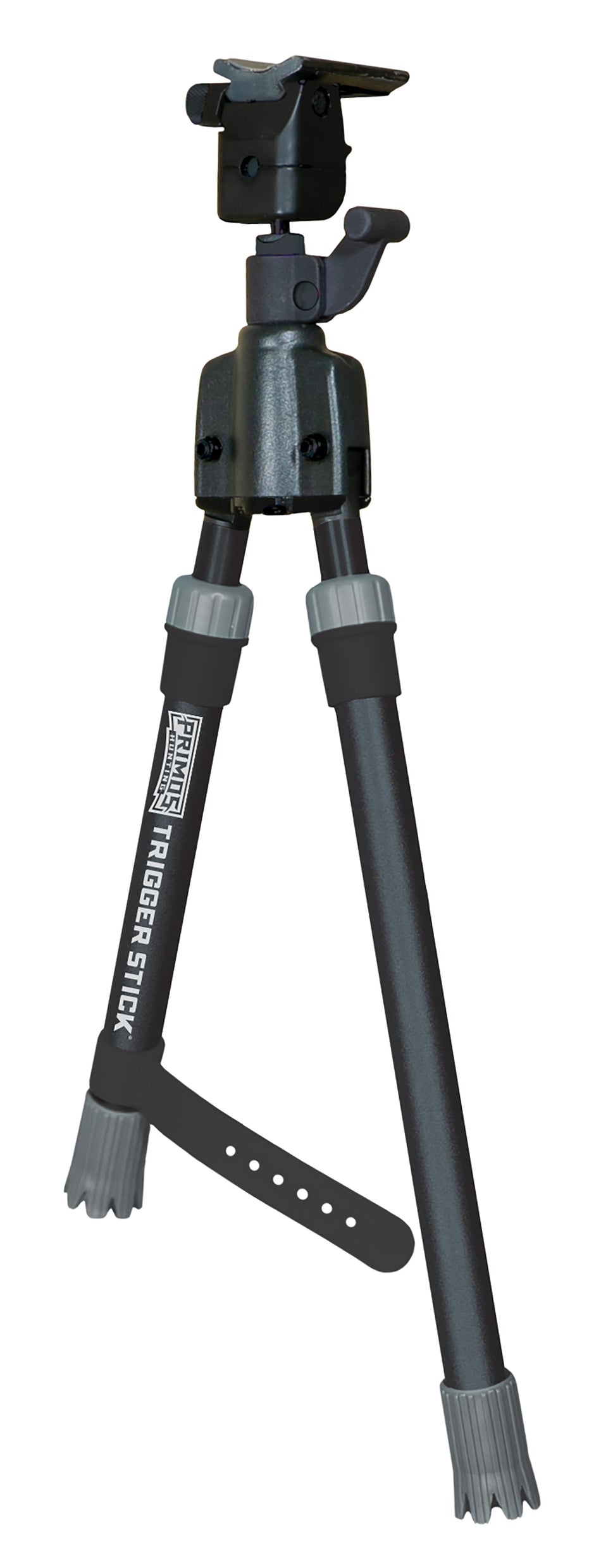 Primos Trigger Stick Short Gun-Mounted Bipod, Steel, Black and Gray, QD Swivel