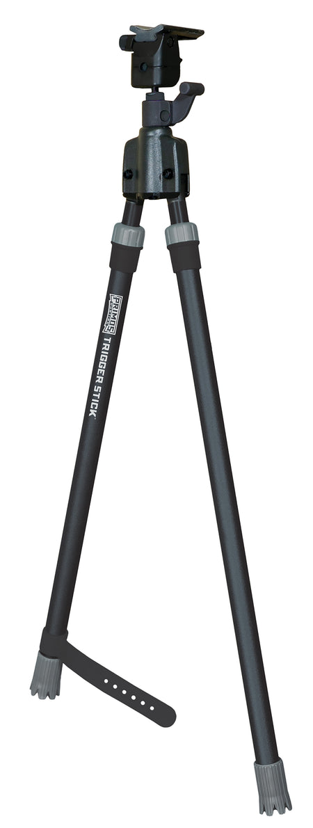 Primos Trigger Stick Medium Gun-Mounted Bipod, Steel, Black and Gray, QD Swivel