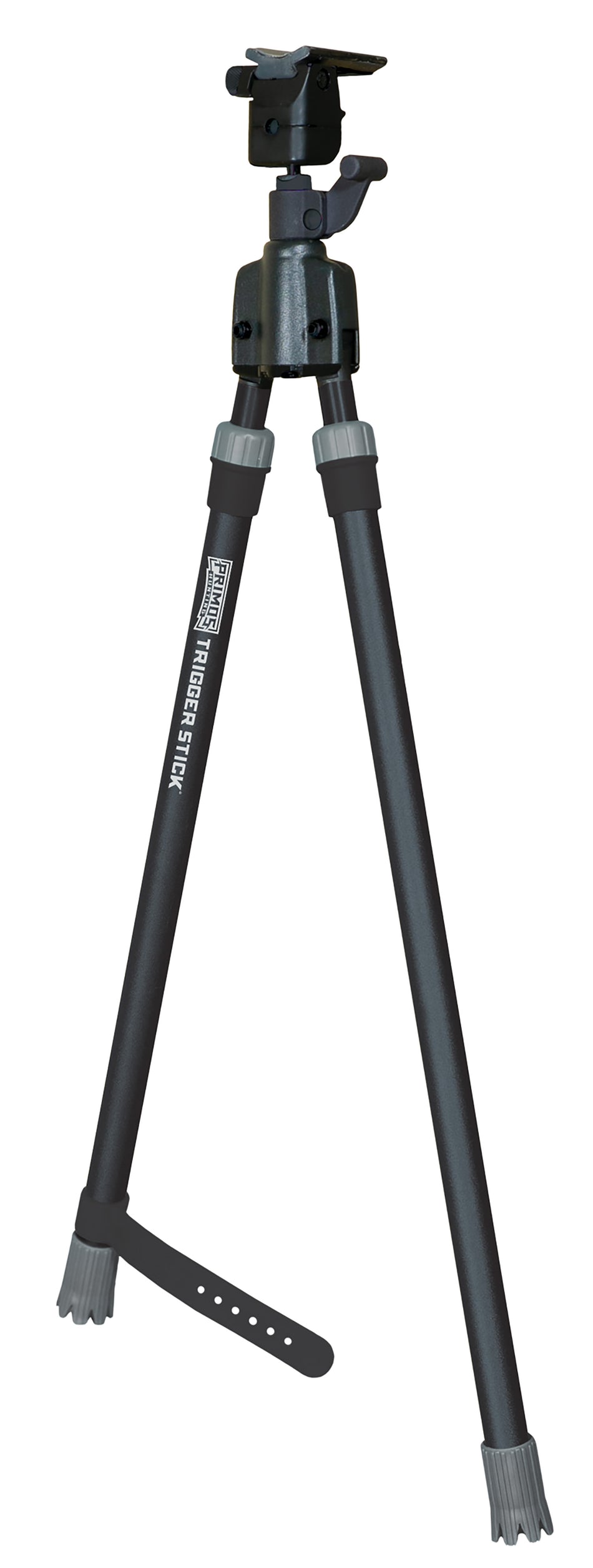 Primos Trigger Stick Medium Gun-Mounted Bipod, Steel, Black and Gray, QD Swivel