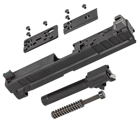 Springfield Armory XD OSP 9mm 4" Slide Kit Black Steel Optics Cut Suppressor Height Night Sights