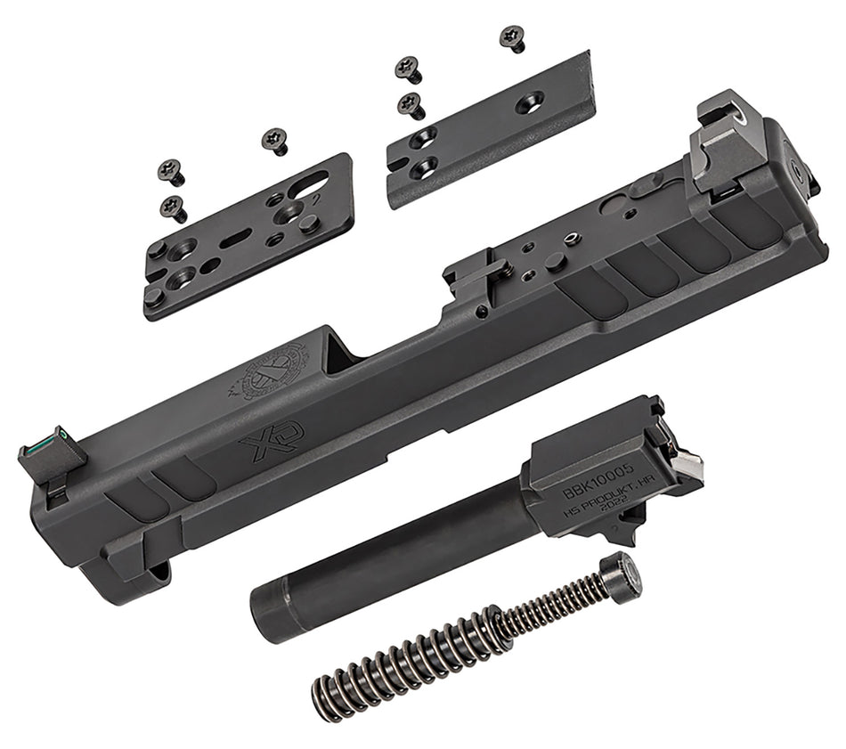 Springfield Armory XD OSP 9mm 4" Slide Kit Black Steel Optics Cut Suppressor Height Night Sights