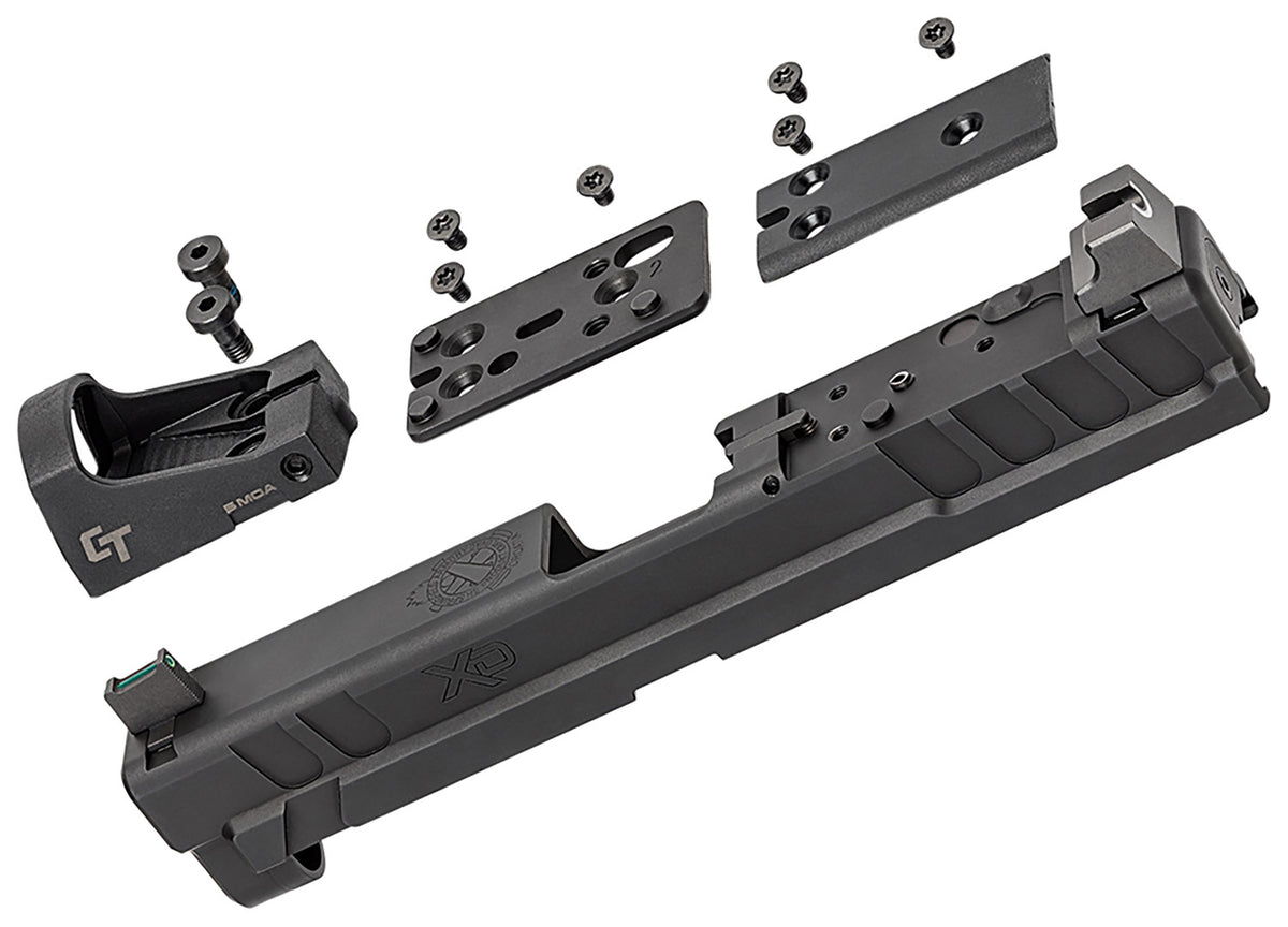 Springfield Armory XD OSP 9mm Slide Assembly Black Steel Optics Cut with Crimson Trace 1500 Red Dot Included
