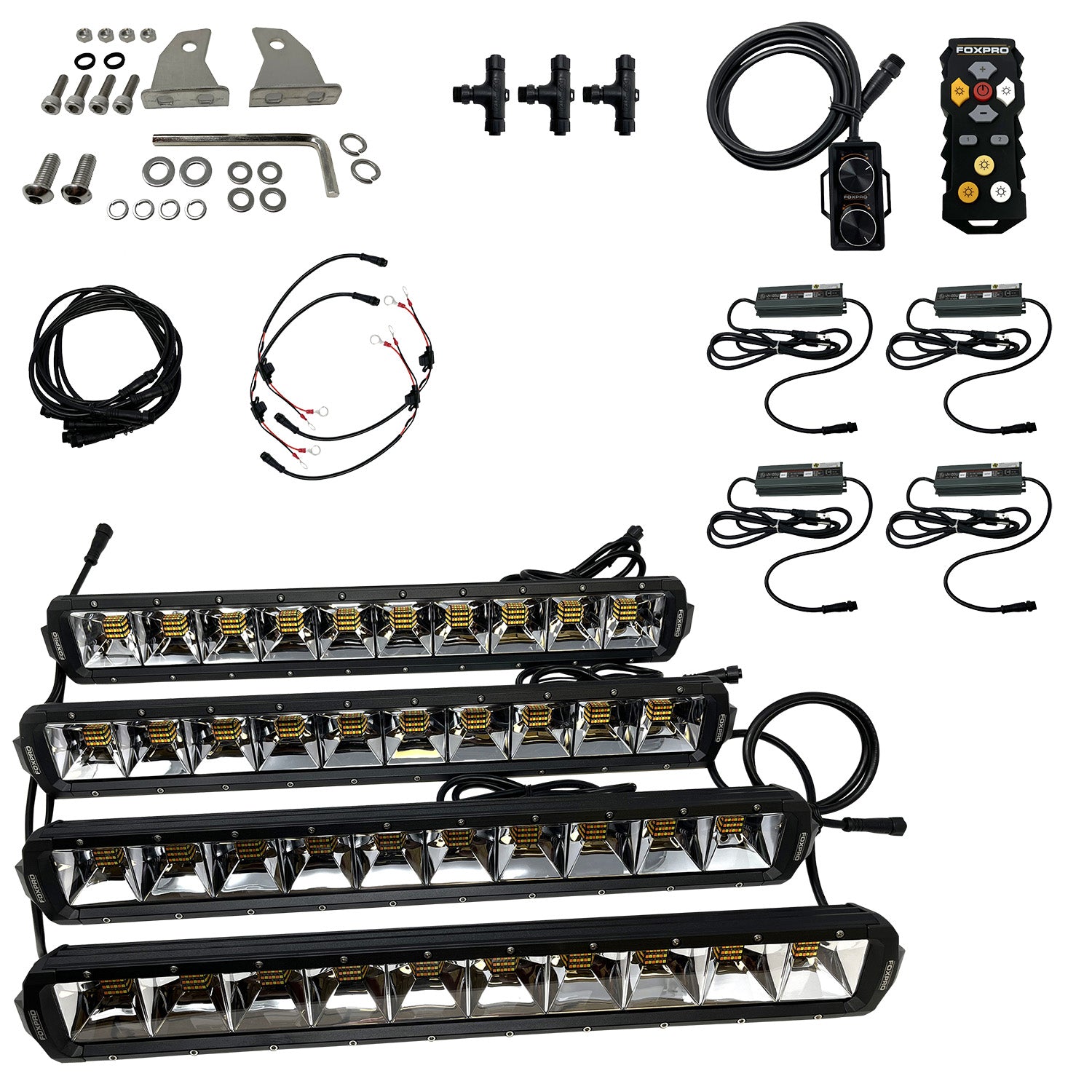 Foxpro Mud Cutter Bowfishing Light Kit MUDCT4KIT with Wireless Remote 4408 Lumens LED