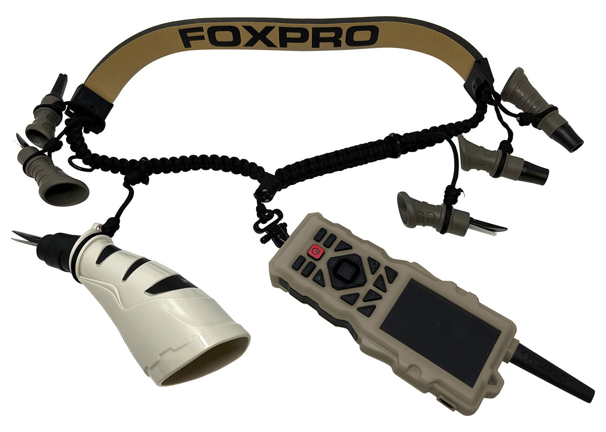Foxpro FXD8 XD8 Paracord Lanyard Black Tan Padded Neck Strap for Predator Calls