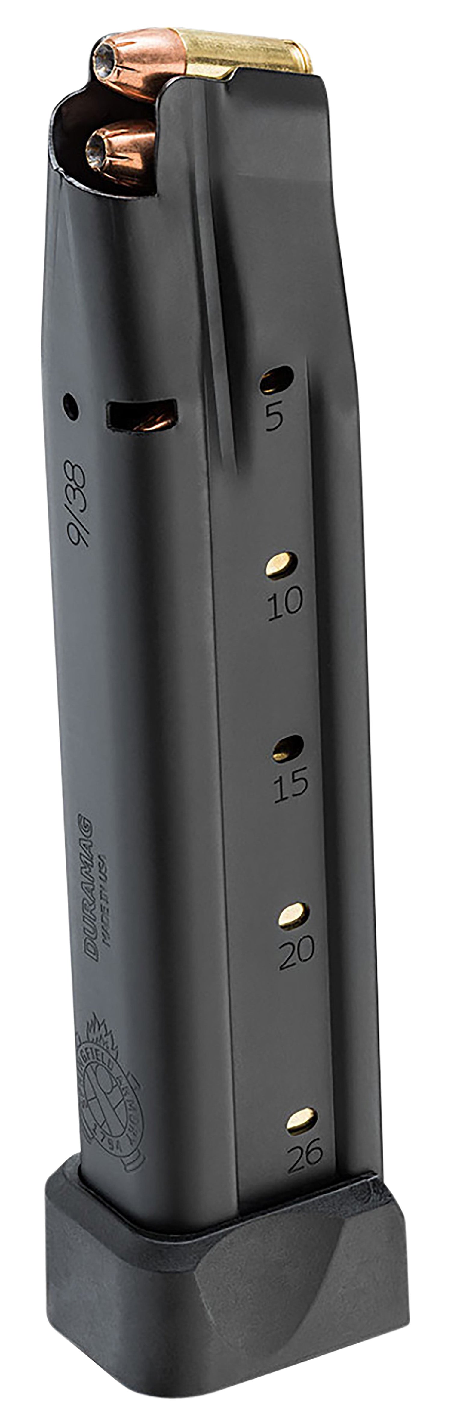 Springfield Armory 1911 Prodigy Double Stack 26-Round 9mm Luger Magazine Black Steel