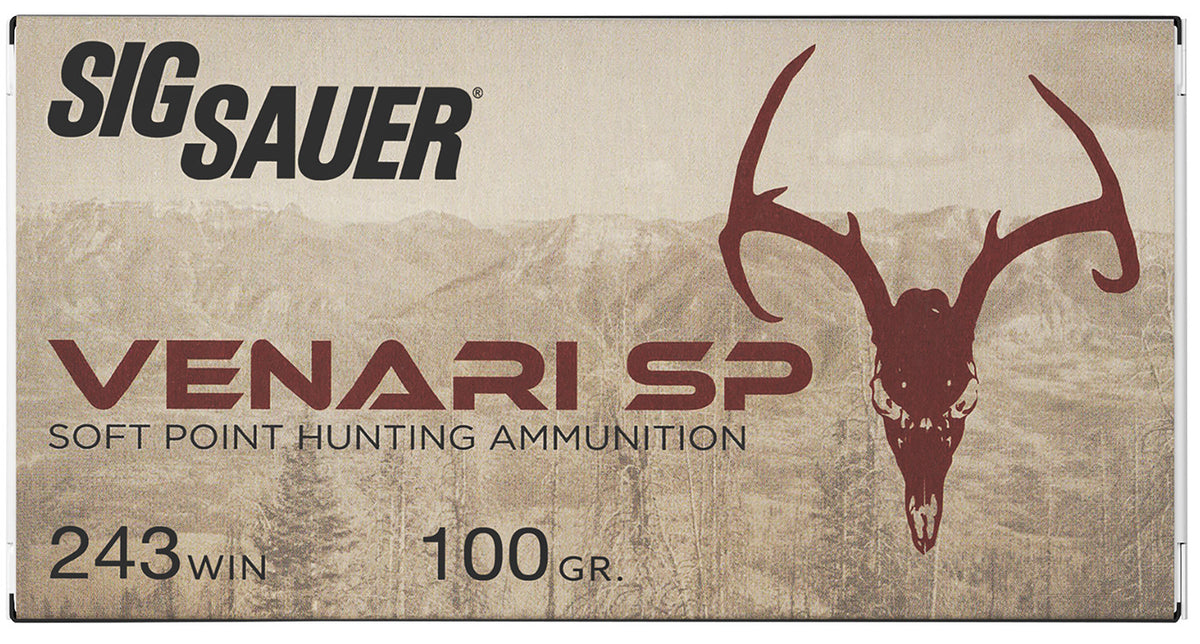 Sig Sauer .243 Winchester V243SP10020 Venari Soft Point SP 100 Grain