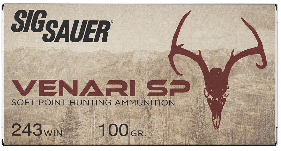 Sig Sauer .243 Winchester V243SP10020 Venari Soft Point SP 100 Grain