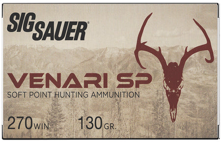 Sig Sauer .270 Winchester V270SP13020 Venari Soft Point SP 130 Grain