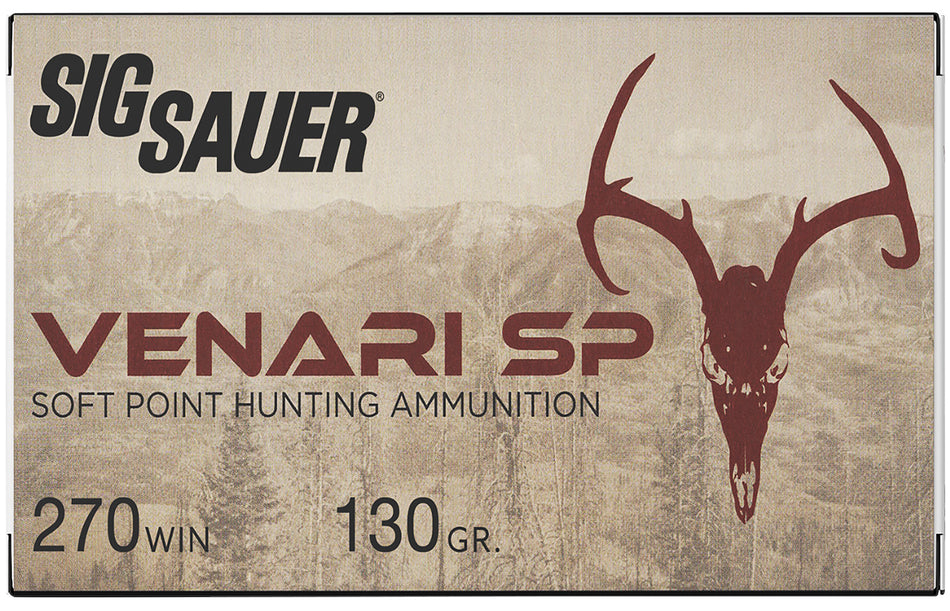 Sig Sauer .270 Winchester V270SP13020 Venari Soft Point SP 130 Grain