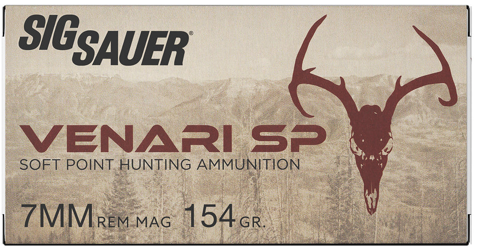 Sig Sauer 7mm Remington Mag V7MMSP15420 Venari Soft Point SP 154 Grain