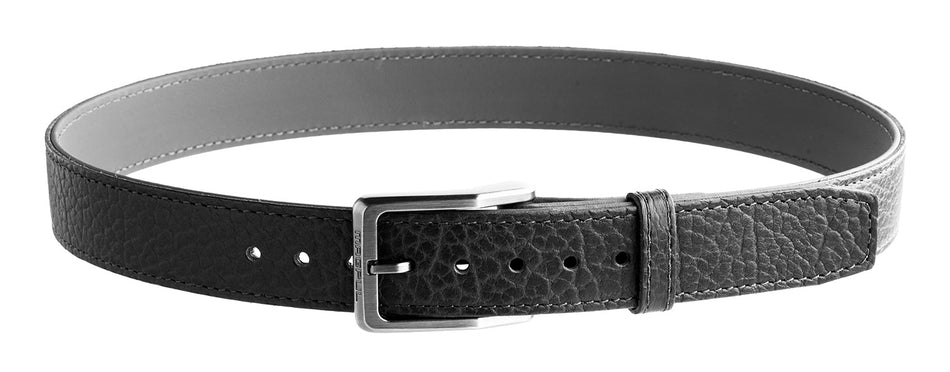 Magpul MAG127900146 Tejas El Cibolo Black American Bison Hide Belt 46" 1.50" Wide