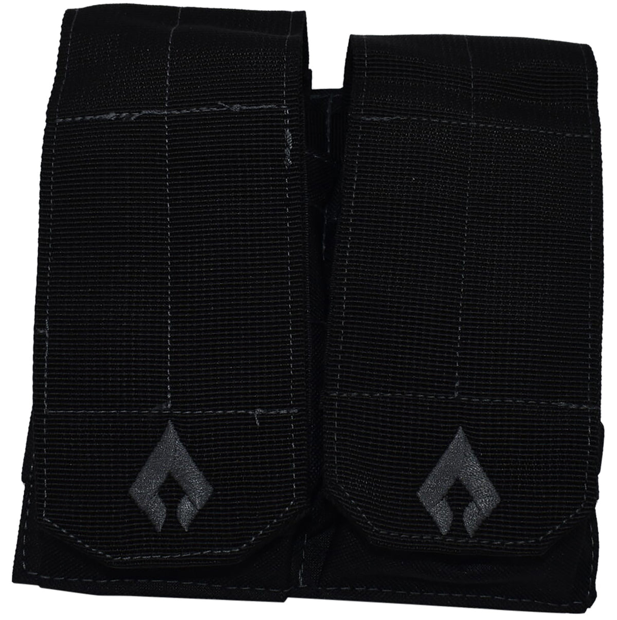Advance Warrior Solutions Open Top Double Magazine Pouch AR Style Black MOLLE Attachment
