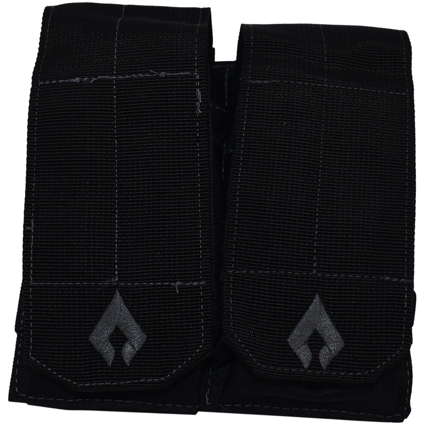Advance Warrior Solutions Open Top Double Magazine Pouch AR Style Black MOLLE Attachment