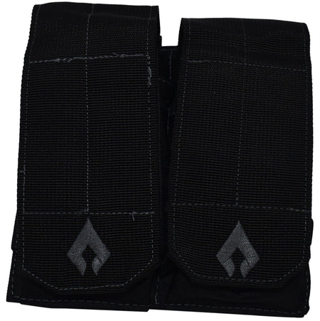 Advance Warrior Solutions Open Top Double Magazine Pouch AR Style Black MOLLE Attachment