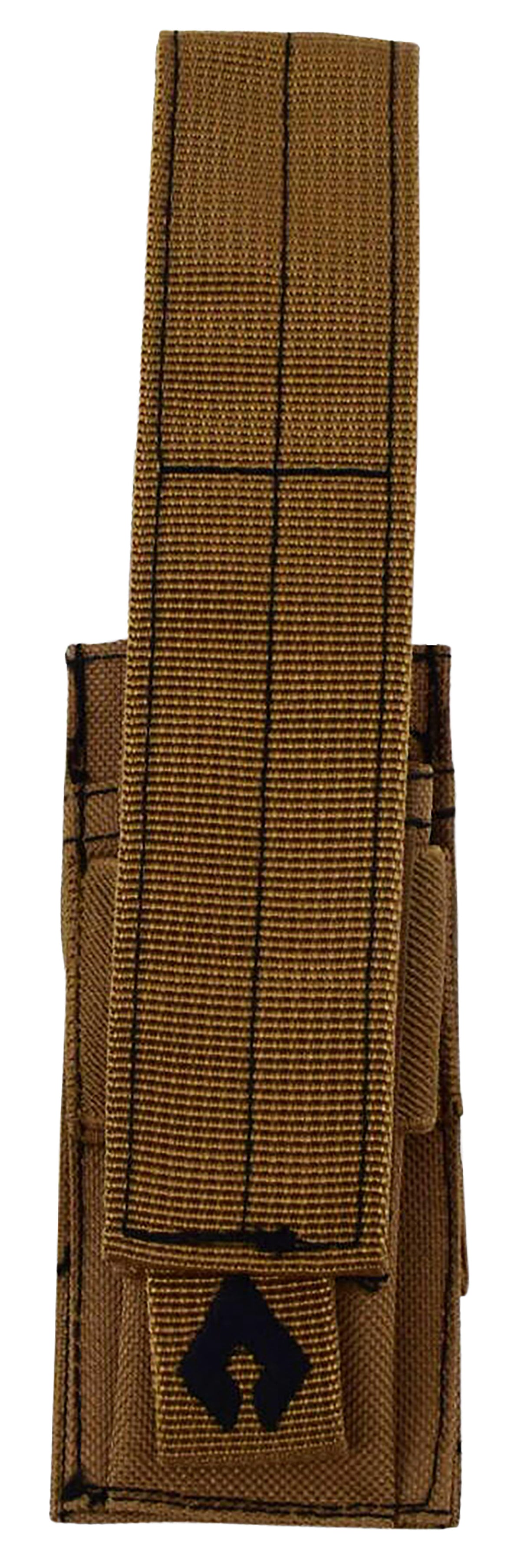 Advance Warrior Solutions Single Pistol Magazine Pouch Tan MOLLE 600D PVC Polyester