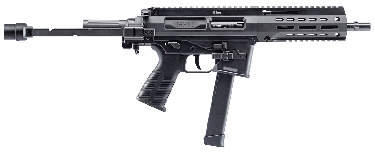 B&T SPC9 500003TBG 9mm Luger Pistol - 33+1, 9.10" Barrel, Tele Brace Adapter, Glock Mag Compatible