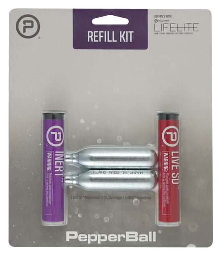 PepperBall Launcher Refill Kit with 5 Inert 5 Live and 2 CO2