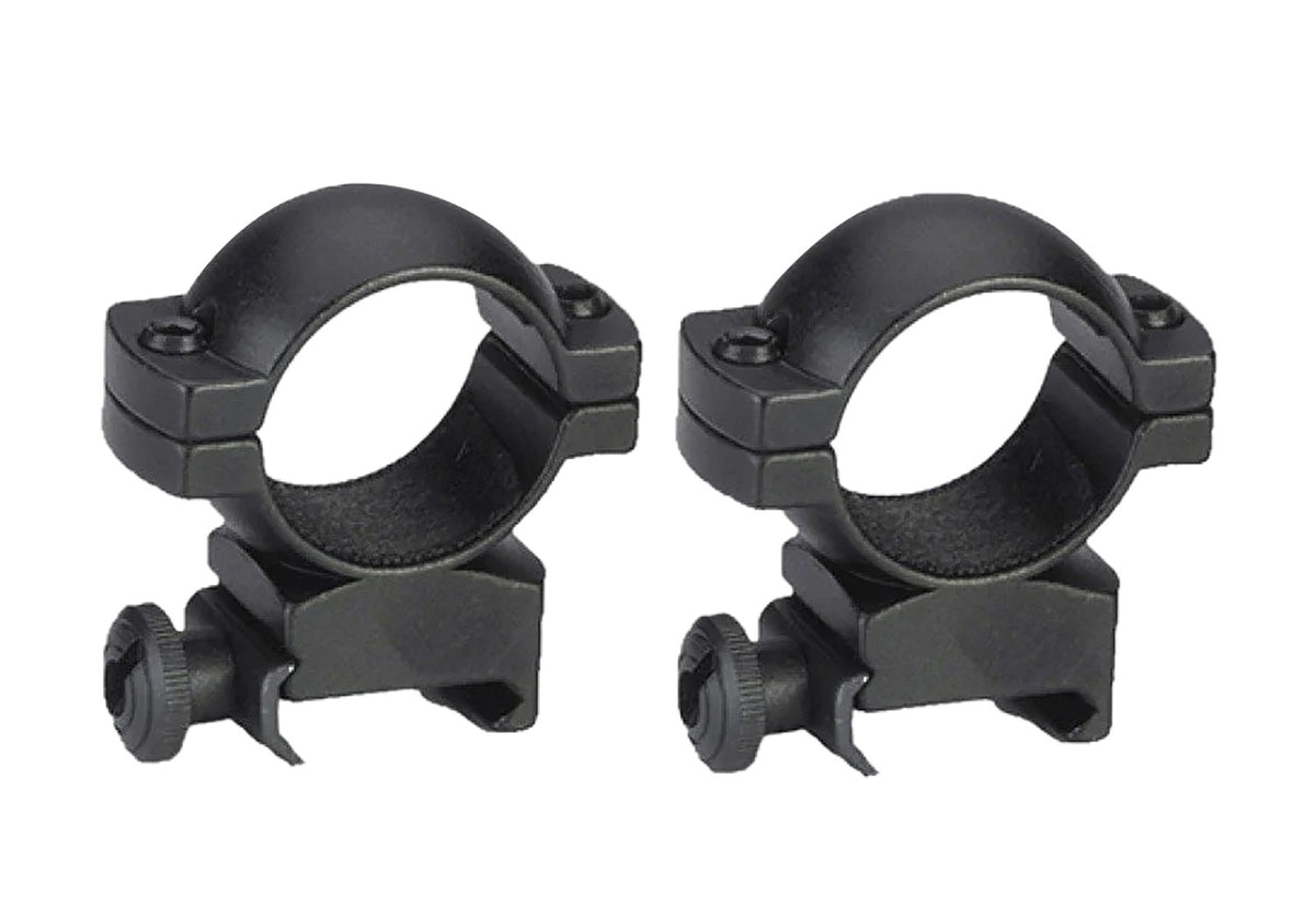 Traditions A793DS 1" High Matte Black Aluminum Scope Rings Weaver Base