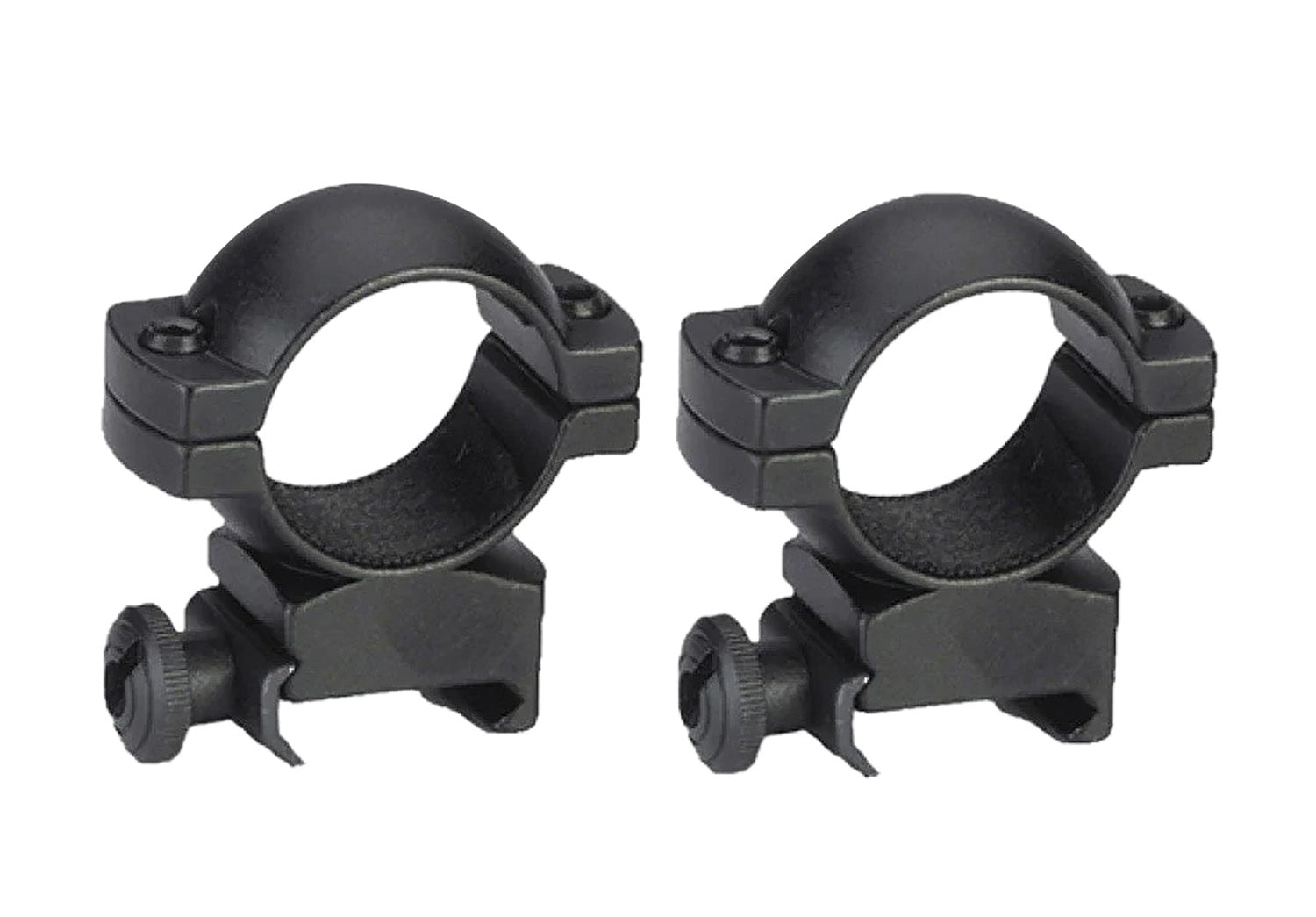 Traditions A793DS 1" High Matte Black Aluminum Scope Rings Weaver Base