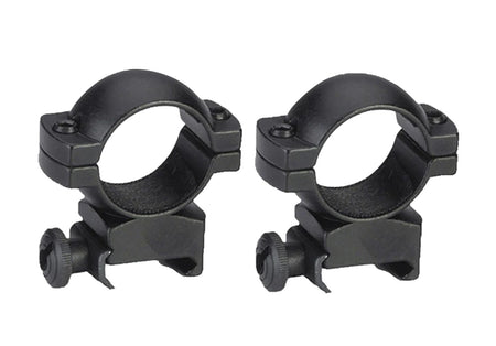 Traditions A793DS 1" High Matte Black Aluminum Scope Rings Weaver Base