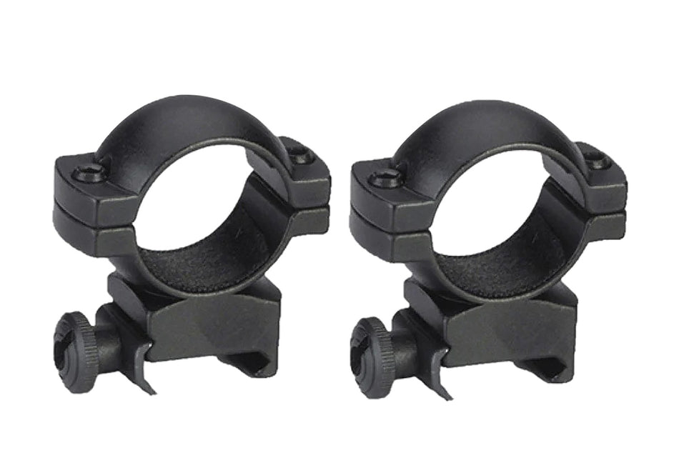 Traditions A793DS 1" High Matte Black Aluminum Scope Rings Weaver Base